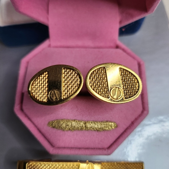 Dunhill set of cufflinks and clip-on tie - Picture 7 of 14